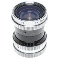 Bolex Switar H16 RX 1:1.6/10mm Camera Lens No.626302 Kern Paillard