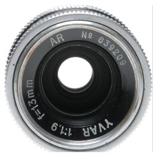 Bolex Yvar 1:1.9 f=13mm B8 Fix-Focus Cine Camera D-Mount Lens