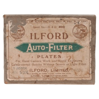 Ilford Auto-Filter Plates 3 1/4" x 4 1/4" H&D 400 in Sealed Box