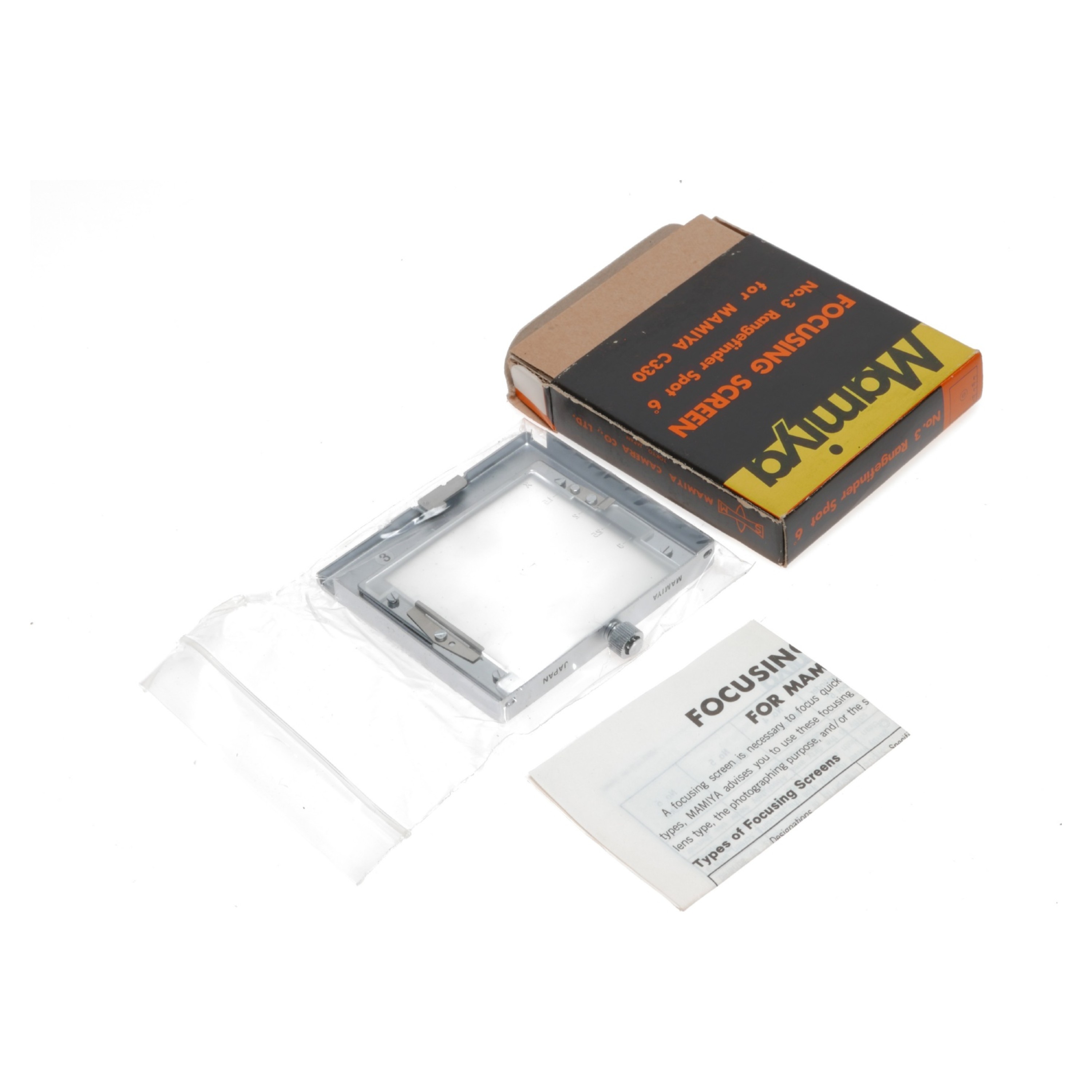 Mamiya C330 Focusing Screen No.3 Rangefinder Spot 6 in Box 
