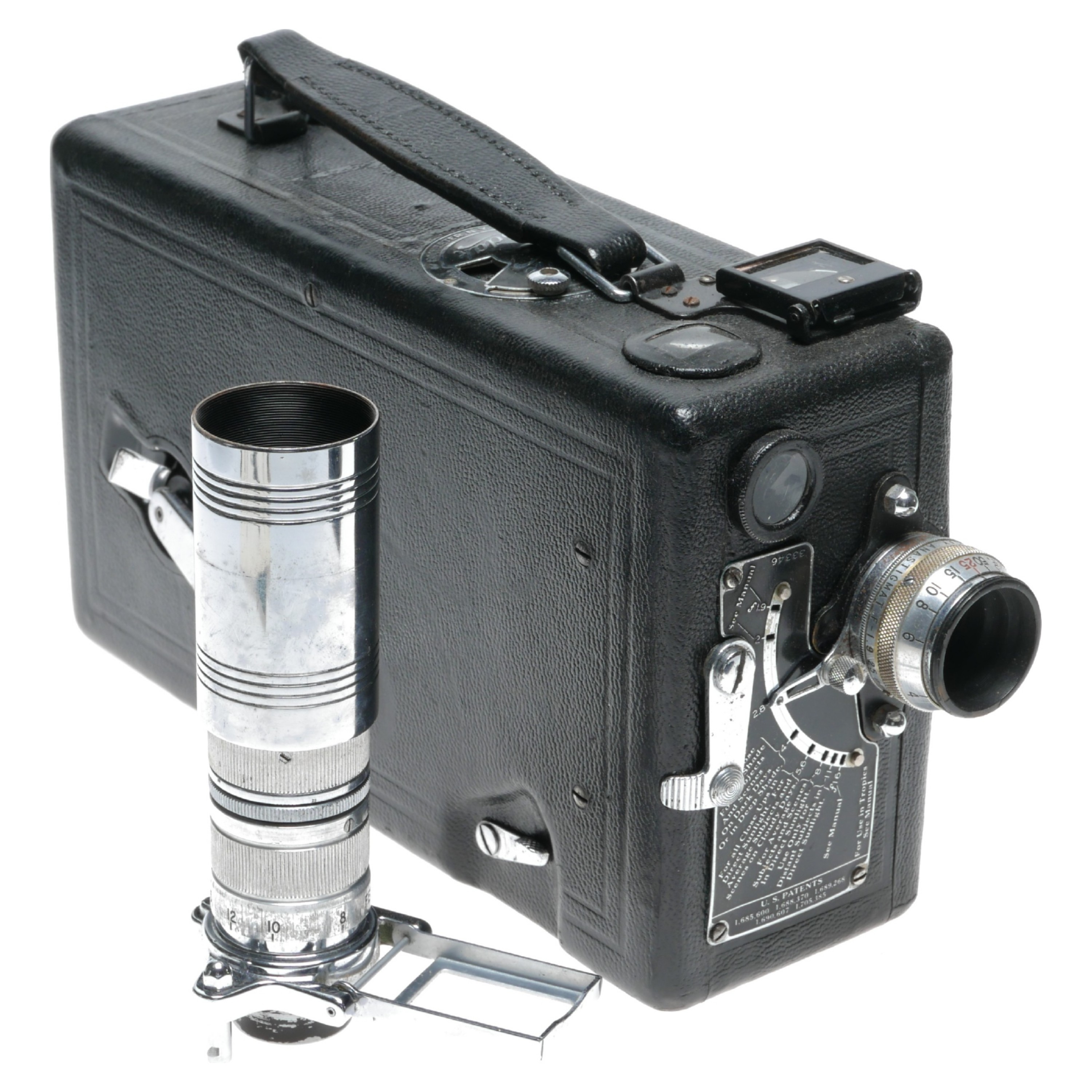 Kodak Cine Model B 16mm Film Movie Camera Tele-lens 4.5/78mm Filters -  Vintage Filters | vintagefilmcamerashop.com