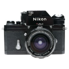 Nikon F Photomic Black SLR Camera Nikkor-N Auto 1:2.8 24mm Lens