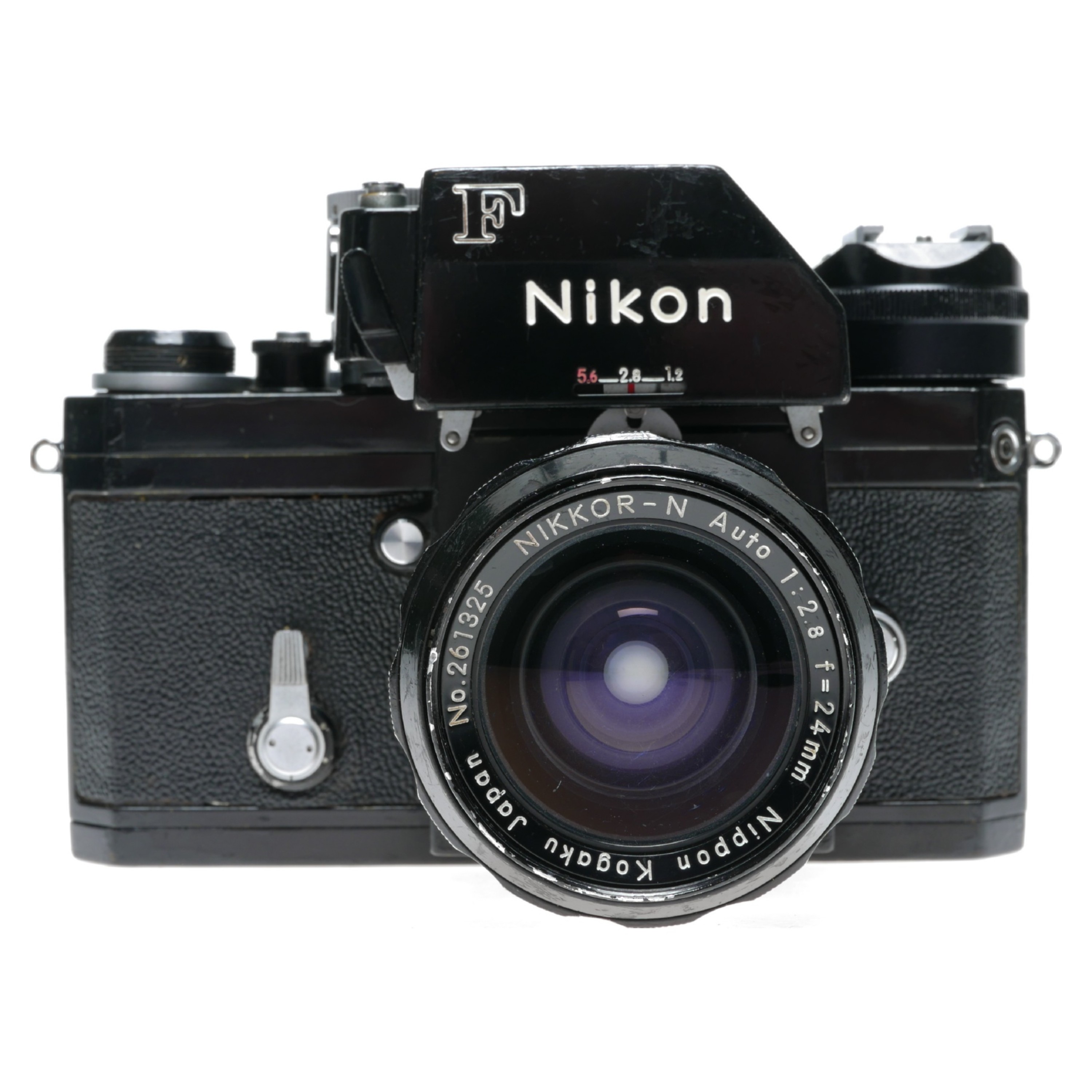 Nikon F Photomic Black SLR Camera Nikkor N Auto 1:2.8 mm Lens