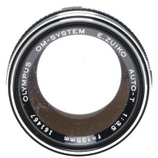 Olympus E.Zuiko Auto-T 3.5/135mm OM System Telephoto Camera Lens