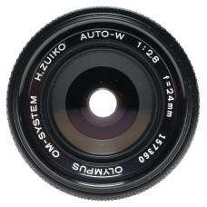 Olympus OM System H.Zuiko Auto-W 1:2.8 f=24mm Wide Angle Camera Lens