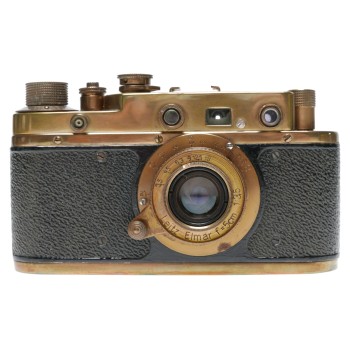Vintage Leica Copy 3 Series Camera Zorki C Leitz Elmar 1:3.5 F=50mm Brass