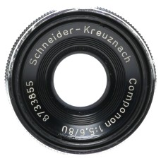 Schneider Kreuznach 1:5.6/80 Componon Enlarger Lens