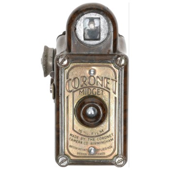 Coronet Midget 16mm Film Miniature Bakelite Box Camera