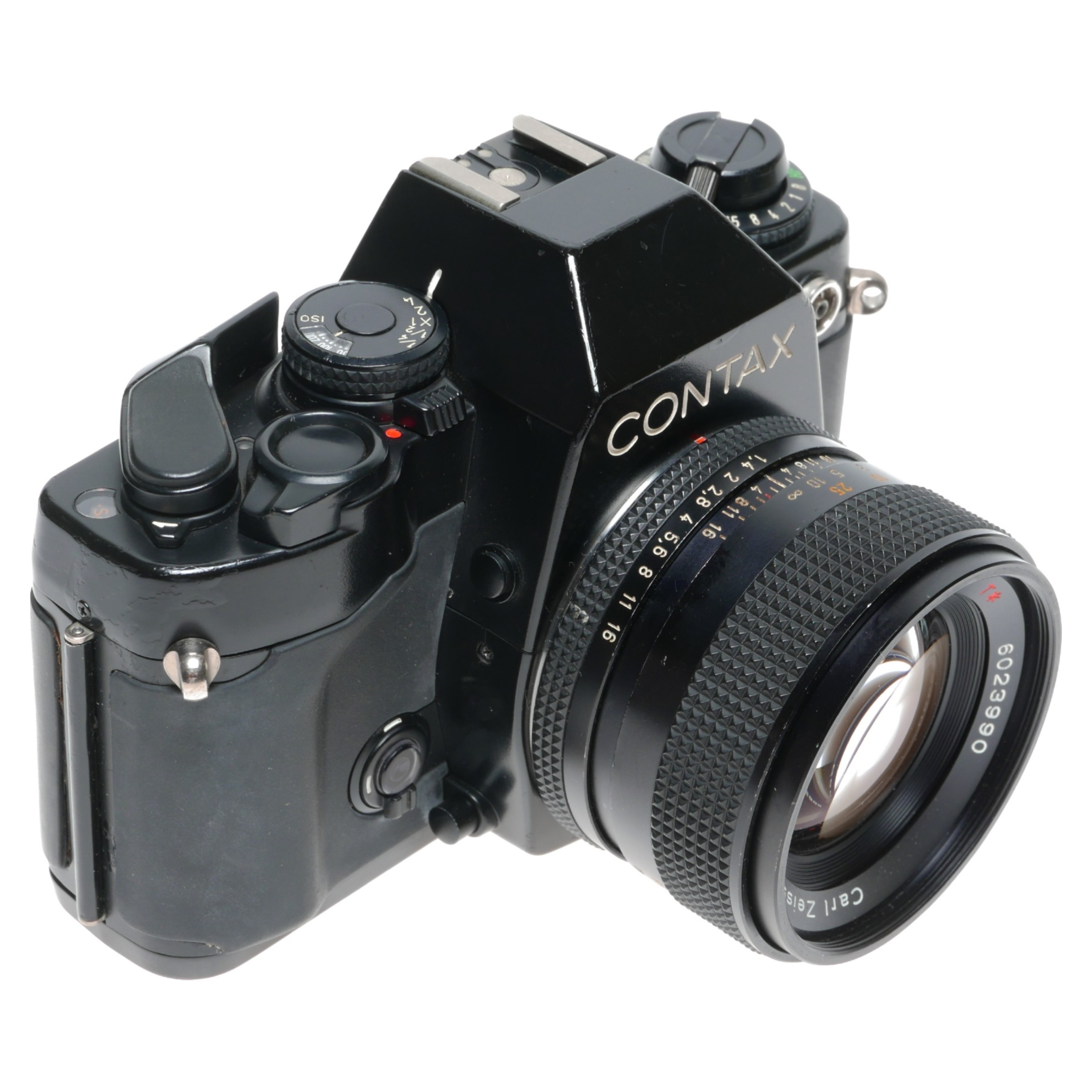 Contax 159MM Zeiss Planar 1.4/50 T PMD Motor Drive W-6 Power Pack