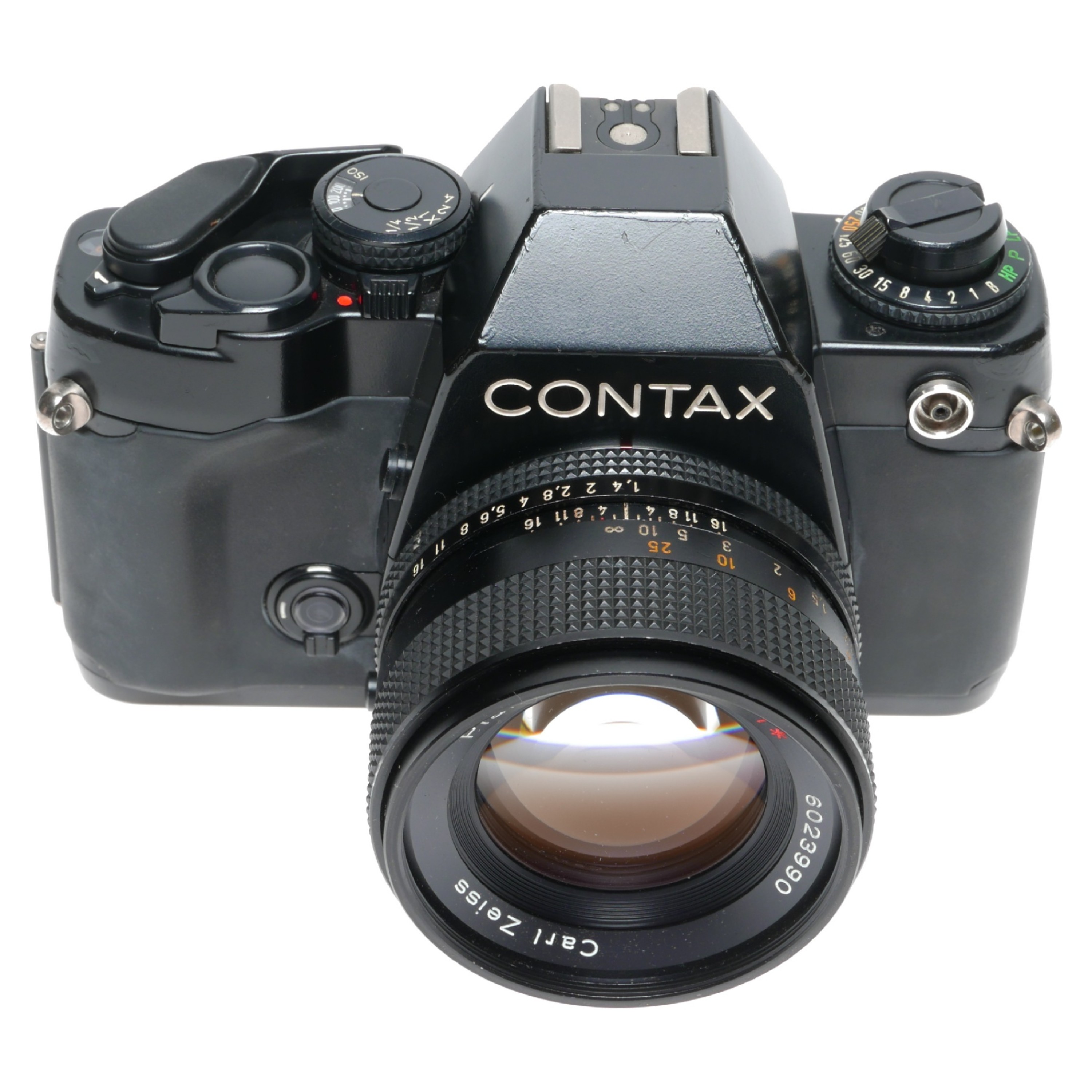 Contax 159MM Zeiss Planar 1.4/50 T PMD Motor Drive W-6 Power Pack