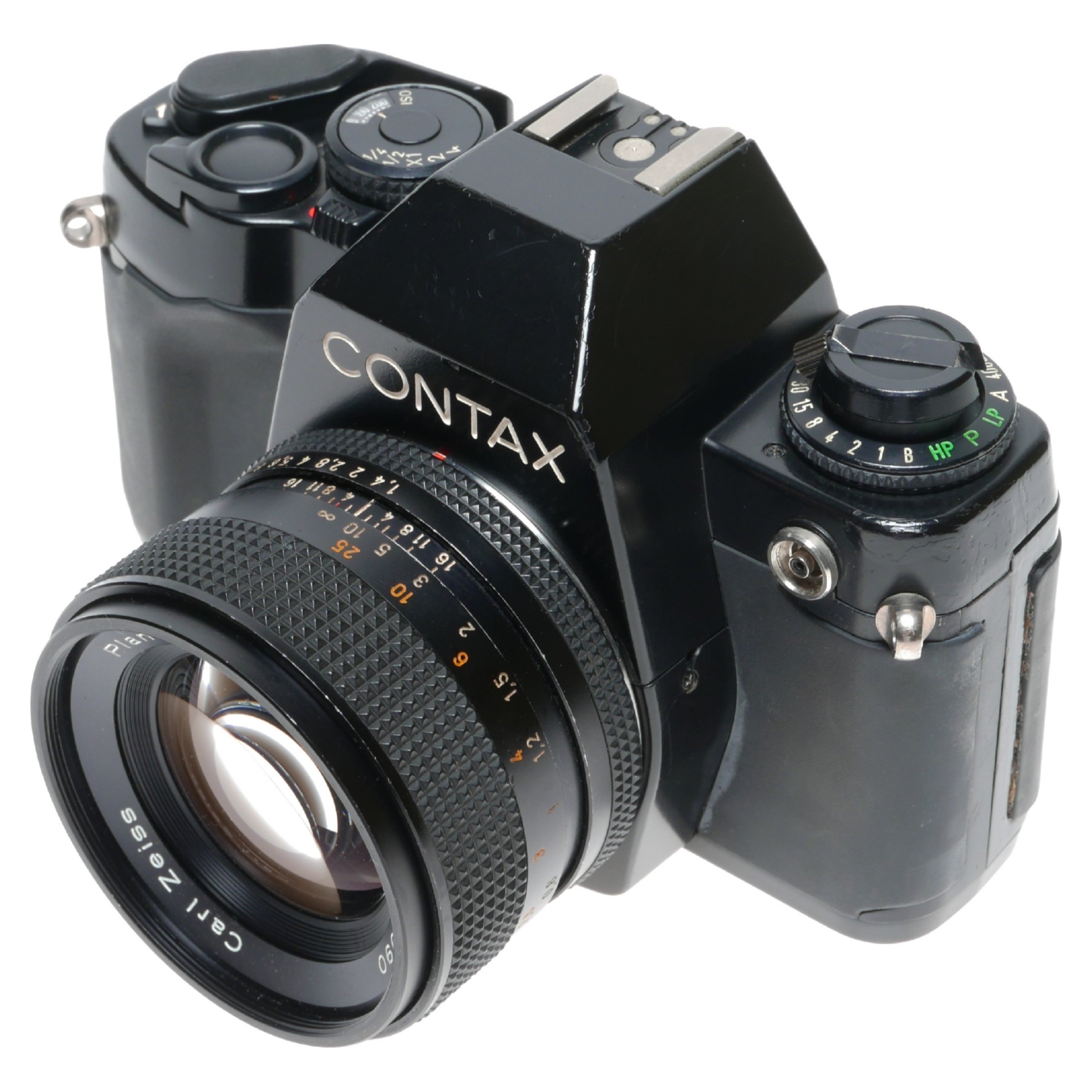 Contax 159MM Zeiss Planar 1.4/50 T PMD Motor Drive W-6 Power Pack