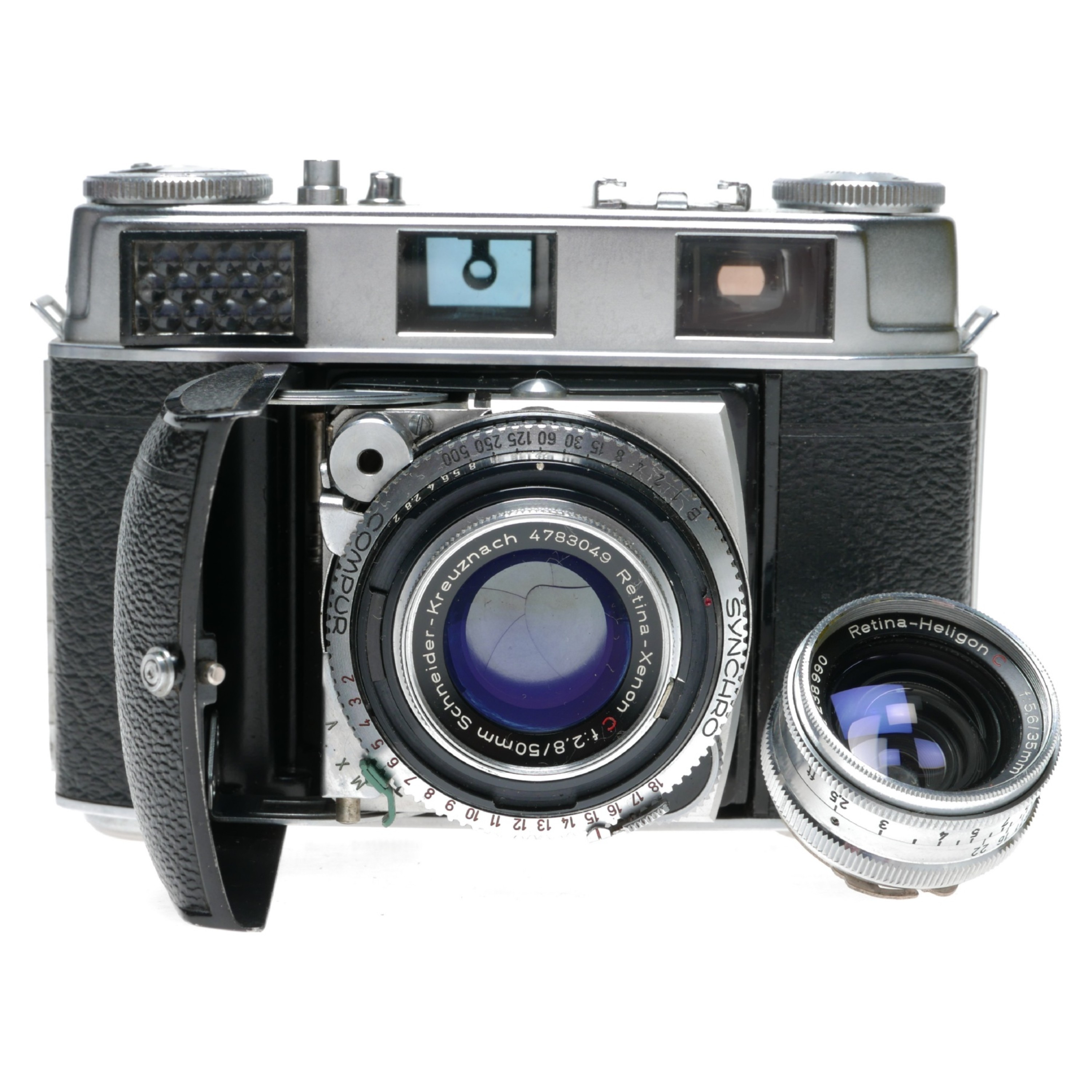 Kodak Retina IIIC Type 028 Camera Xenon 2.8/50 Heligon 5.6/35 4