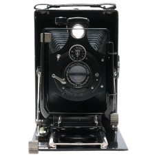Voigtlander Avus 9x12 Plate Folding Camera Voigtar 1:6.3 F=13.5cm Ibsor Shutter