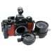 Nikonos-V underwater 35mm film camera outfit 80mm 2 lens set