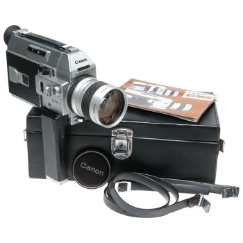 Super-8 Canon cine camera Auto Zoom 814 cased cap manual