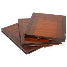 Film plate holders set of 3 double sided Large format wooden