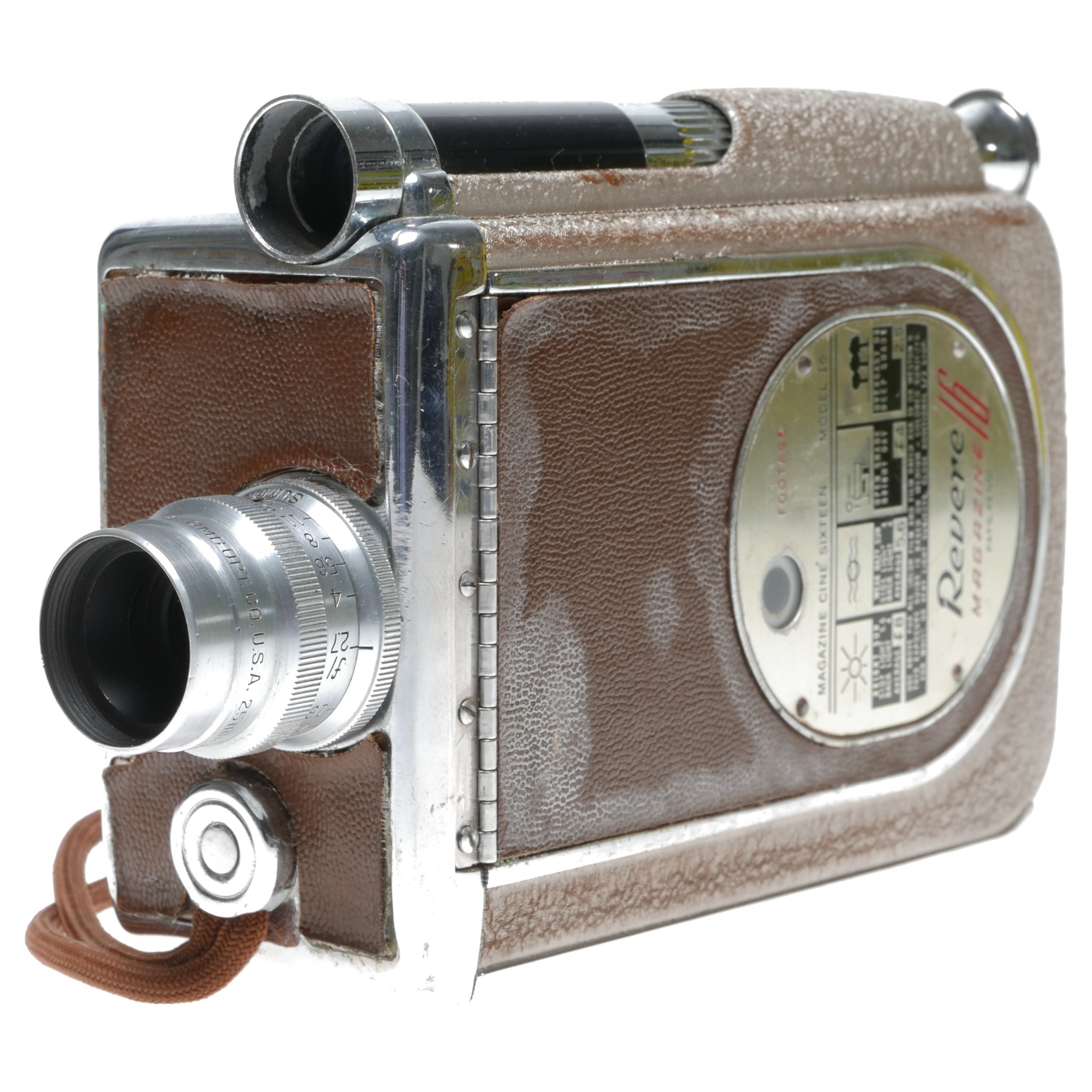 Revere 16mm magazine load film movie camera 25mm f2.7 Balcot lens - Vintage  lens | vintagefilmcamerashop.com