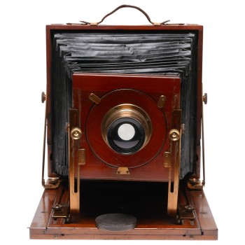 Field camera wood 8x10 Hugo Meyer Goerlitz f6 f270mm Aristostigmat lens