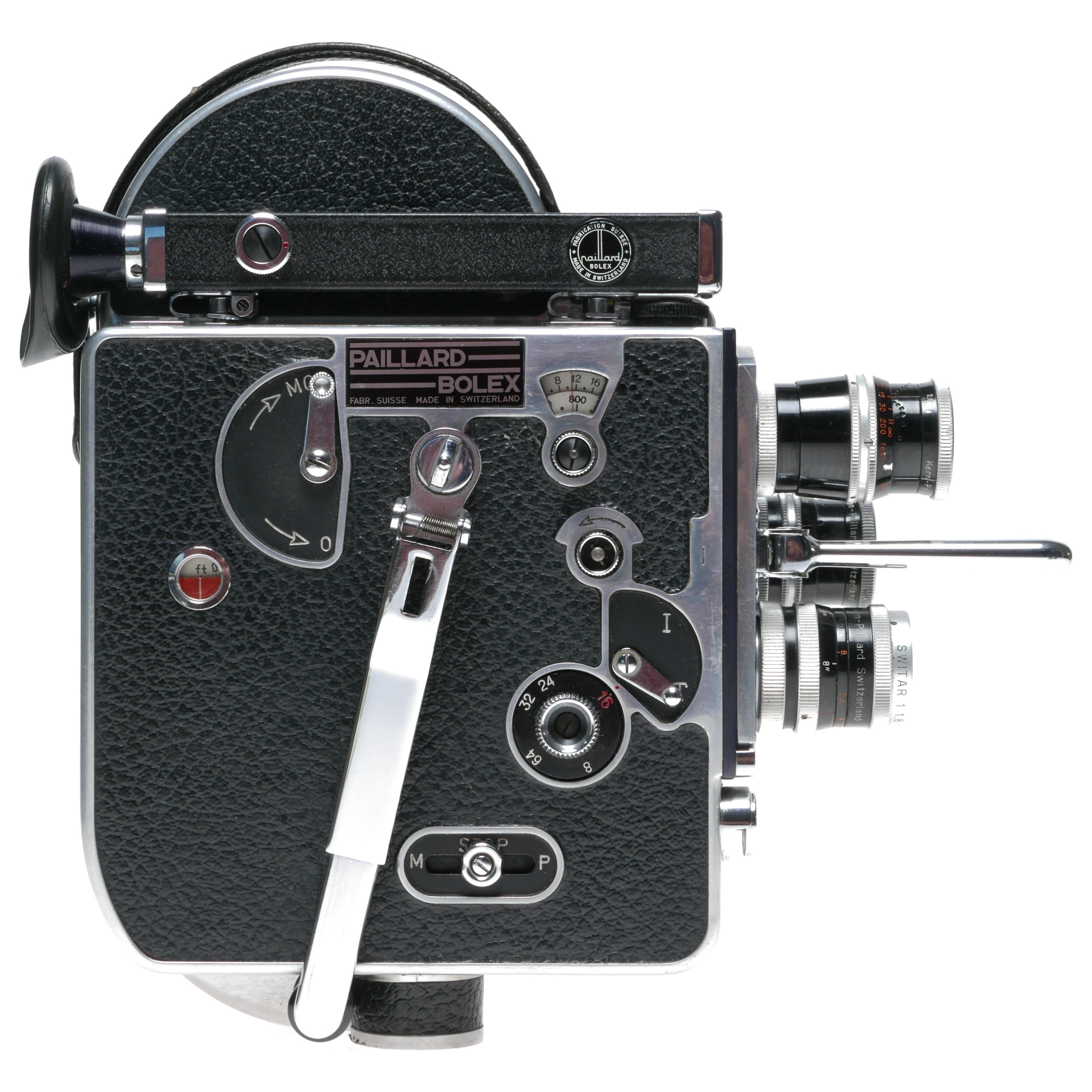H8 Bolex 8mm film Cine camera 4 Yvar lenses cased manuals