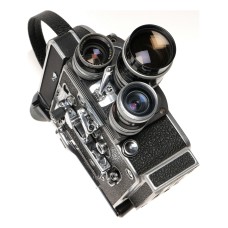 Bolex H16 Reflex 16mm Film Camera Triple Lens SWITAR 10mm, 75mm 25mm Kit