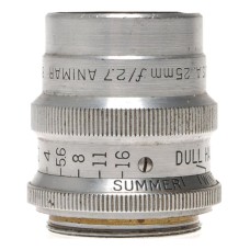 BAUSCH LOMB 25mm f/2.7 Animar Balcote C-Mount 16mm Cine
