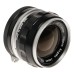 NIKKOR-S Auto 35mm f/2.8 Non-Ai Wide Angle Lens 03m Close Focus NIKKOR-S Auto 35mm f/2.8 Non-Ai Wide Angle Lens 03m Close Focus