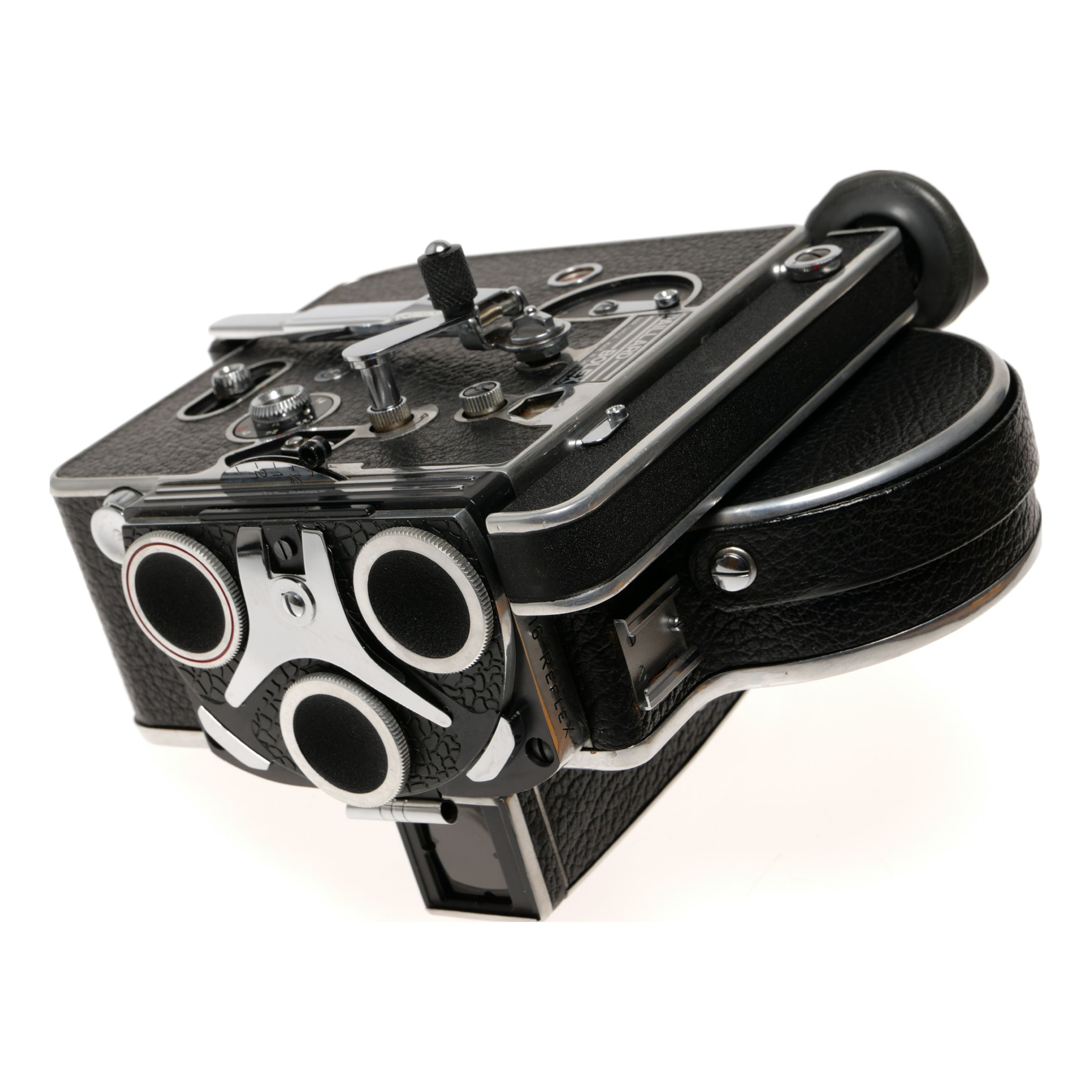 Bolex H16 Reflex 16mm Cine Camera body and Leather Case