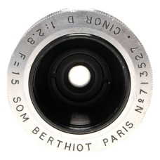 SOM BERTHIOT Cinor D 15mm f/2.8 C-Mount 16mm Cine Lens
