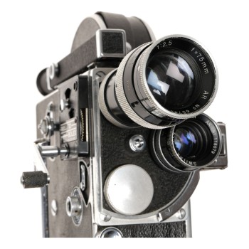 Bolex H16 Deluxe 16mm Movie Camera 2 Lens Kit