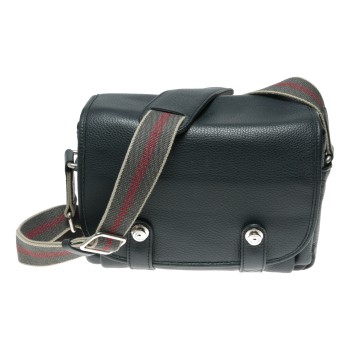 Oberwerth Classic Q Leather Camera Bag Dark Blue Handmade