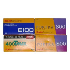 Kodak 120 Film Lot | Ektachrome E100, Portra 800, 400 T-MAX | Expired Film