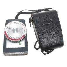 Sekonic Auto Lumi hand held light exposure f/stop meter vintage case