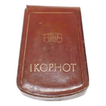 Ikophot Zeiss hand held light exposure f/stop meter vintage Tan leather case