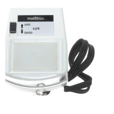 Metrix Lux hand held light exposure f/stop meter vintage case strap