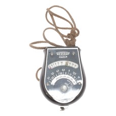 Bertram Amateur hand held light exposure f/stop meter vintage strap