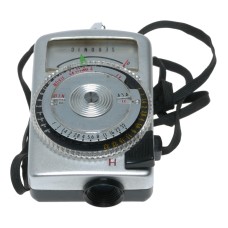 Sekonic micro leader hand held light exposure f/stop meter vintage case