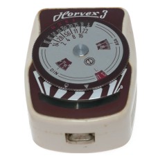 Horvex 3 hand held light exposure f/stop meter antique cased