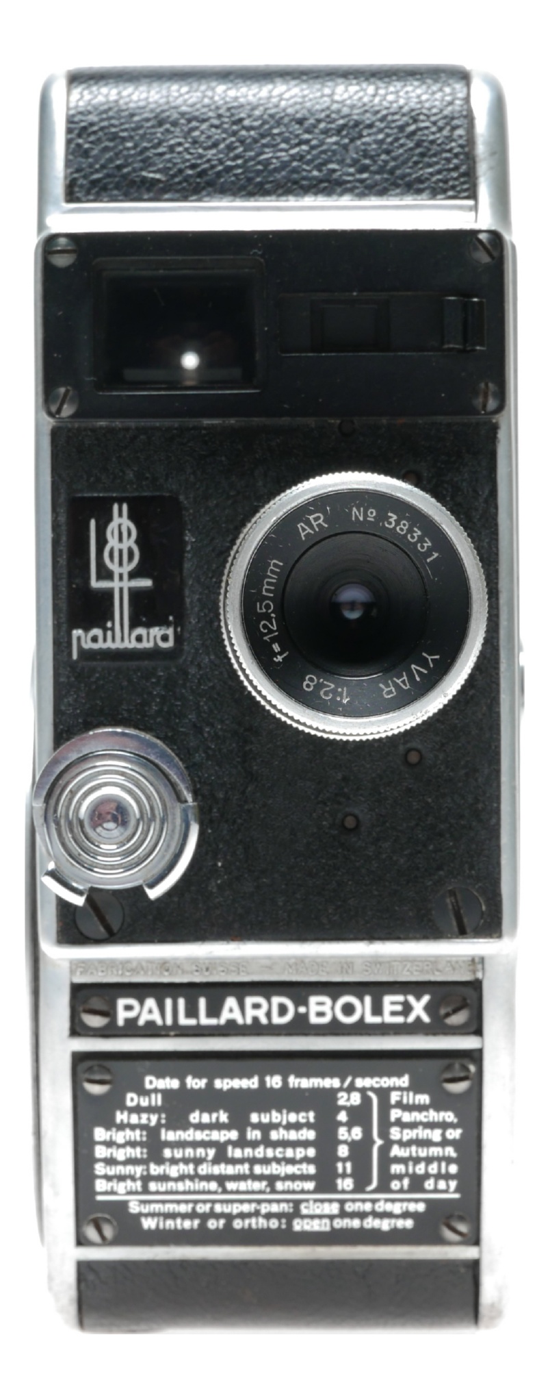 Bolex Paillard L8 Cine Movie Camera Yvar 1:2.8 F=12.5mm
