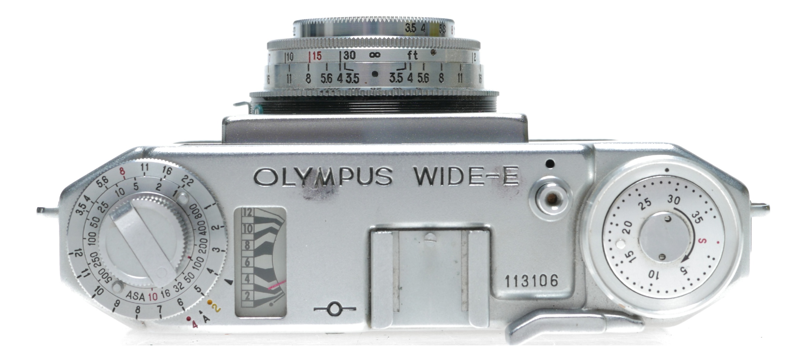 Olympus Wide-E Film 35mm Viewfinder Camera D.Zuiko-W F.C. 1:3.5 f-3.5cm